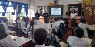 Alumnos de Escuela 104 de Maldonado, recibieron charla de seguridad ciudadana