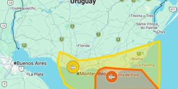 Alerta naranja en Maldonado por vientos muy fuertes y persistentes