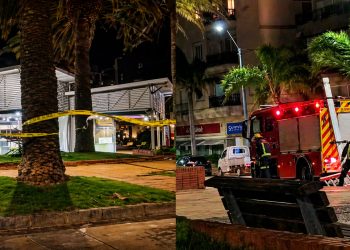 Temporal sacude Plaza Artigas: Bomberos cercan la feria por riesgo estructural tras fuertes ráfagas