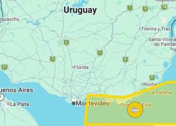 Alerta amarilla por vientos fuertes para Maldonado en la tarde de hoy