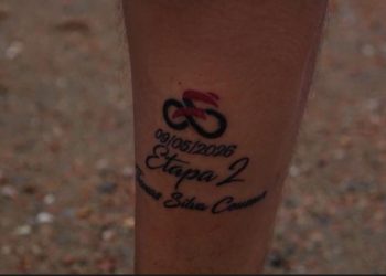 Primo de Thomas Silva Coussán se tatuó tras la histórica victoria del ciclista uruguayo en el Giro de Italia