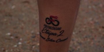 Primo de Thomas Silva Coussán se tatuó tras la histórica victoria del ciclista uruguayo en el Giro de Italia