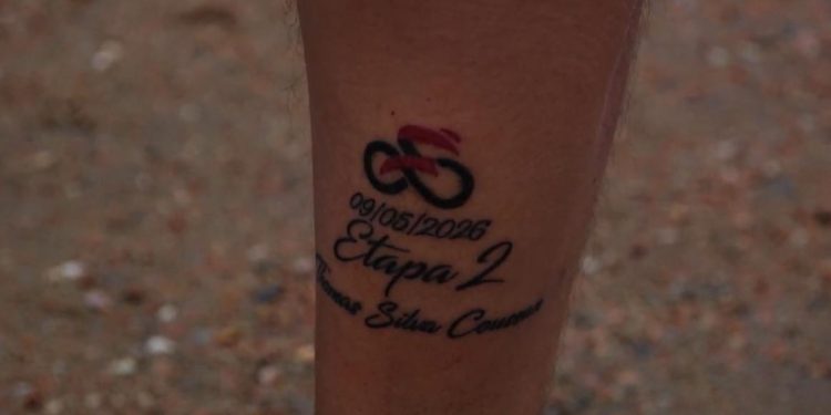 Primo de Thomas Silva Coussán se tatuó tras la histórica victoria del ciclista uruguayo en el Giro de Italia