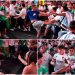 A las piñas: incidentes entre aficionados de Argentina y Argelia en Times Square antes de su estreno mundialista