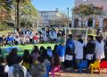 La Plaza San Fernando se vistió de Mundial con una jornada de juegos, deporte y diversión para los más chicos