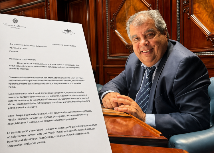 Blás pide explicaciones sobre los viajes del canciller Lubetkin a Roma y reclama conocer sus resultados