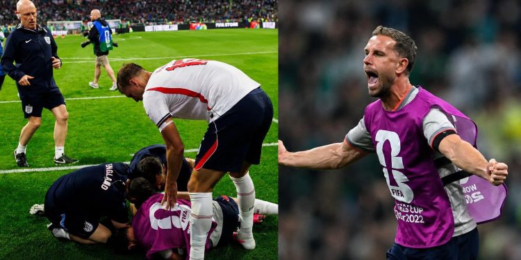 Insólita lesión: Jordan Henderson se fracturó la muñeca al celebrar la clasificación de Inglaterra y quedó fuera del Mundial