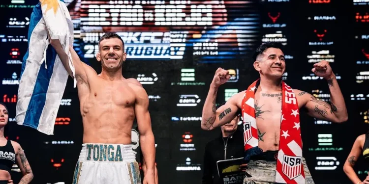 Tonga Reyno hizo historia en un Antel Arena colmado: noqueó en el primer asalto y desató una noche inolvidable del Bare Knuckle en Uruguay