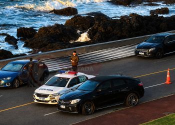 Siniestro entre dos vehículos movilizó a la Policía en la rambla de Punta del Este