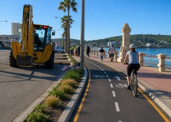 Proyectan ciclovía y modifican estacionamiento en rambla de Piriápolis