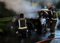 Un vehículo se incendió en La Pastora y las pérdidas fueron totales