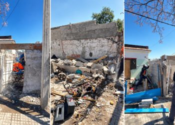 Demolieron en Maldonado una construcción abandonada que era utilizada como punto de venta de drogas