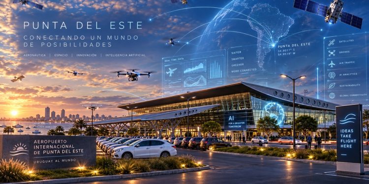 El Aeropuerto de Punta del Este entra en la órbita espacial con una jornada sobre satélites, drones e inteligencia artificial en la World Space Week