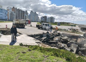 Punta del Este avanza con obras en la Rambla, Plaza Artigas y reparación de veredas