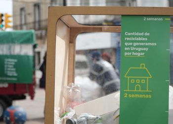 Instalan puntos ecológicos para reciclaje en Lavalleja