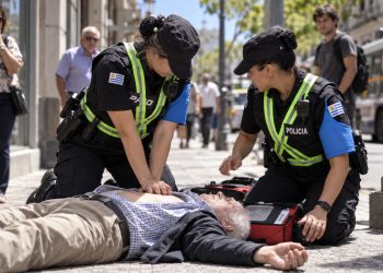 Dramático rescate en Maldonado policías lograron reanimar a un hombre tras un paro cardíaco