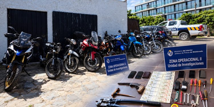 Operación Romeo dejó cuatro detenidos y 11 motos incautadas en Maldonado