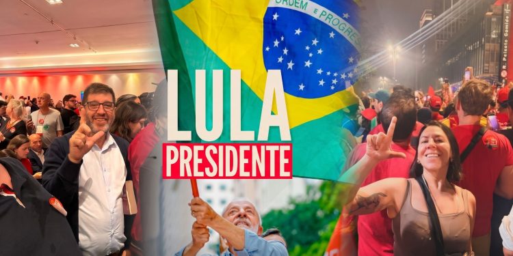 Euforia frenteamplista ante el triunfo de Lula; varios dirigentes viajaron a Brasil a esperar el resultado