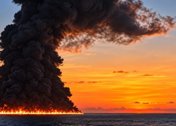 Ataque con drones incendió un buque petrolero frente a Sochi y obligó a rescatar a sus 23 tripulantes