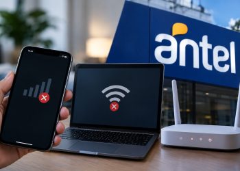 Usuarios reportan una caída del servicio de Antel en telefonía móvil e internet fijo