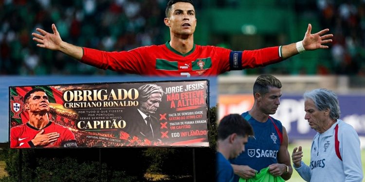 Cristiano Ronaldo recibe el respaldo de Portugal tras su salida de la selección: aparecieron carteles contra Jorge Jesus