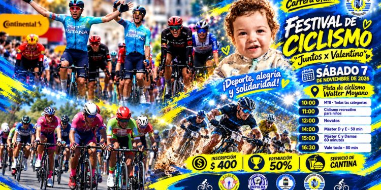 Maldonado pedalea por Valentino con una jornada solidaria para todas las edades