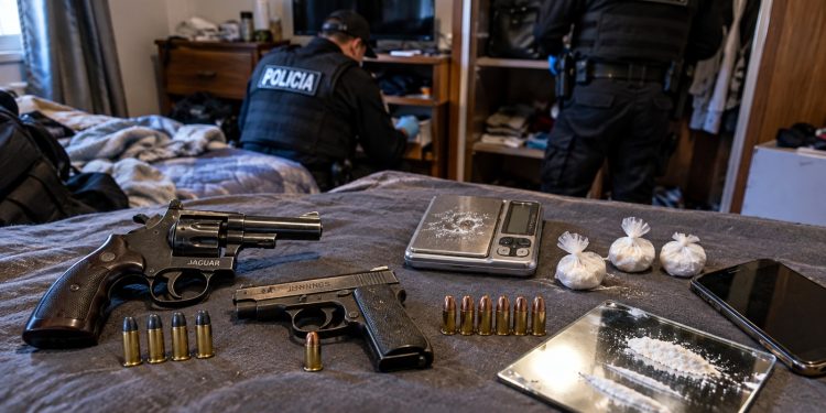 Allanamiento en Maldonado terminó con armas incautadas y una condena por drogas