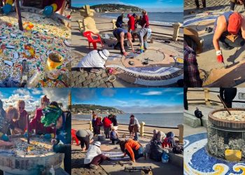 Piriápolis inauguró su monumento a la paella frente al Argentino Hotel